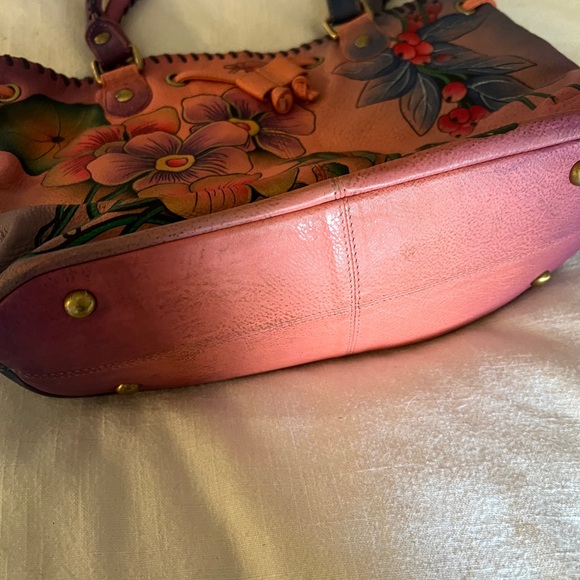 Anuschka purse pink and wallet - Picture 4 of 12